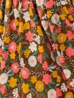 Plus Size Floral Boho Balloon-Sleeve Top