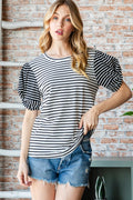 SCOOP NECK KNIT TOP WITH  CONTRA TWISTED SLEEVES