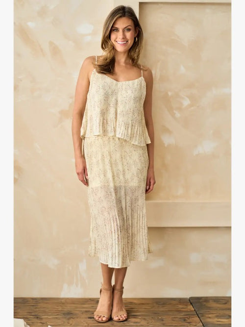 Floral Pleated Cami Set
